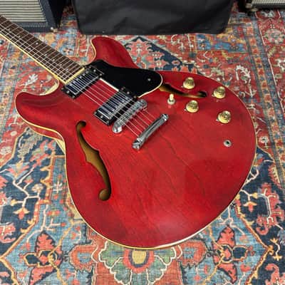 Yamaha SA700 Super Axe ES335 Style Semi Hollowbody Persimmon Red - 1983 image 15