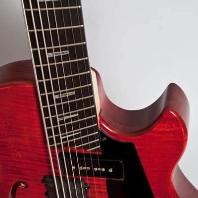 Wes Lambe 8GT 2013 - Novax-style Charlie Hunter 8 String Fanned Fret Dual Output Hollow Guitar/Bass image 19