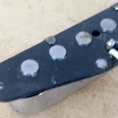 Vintage 1970s? Made in USA Fender Neck Pickup Tele Telecaster Black Bobbin Full Leads NOS Relic image 9