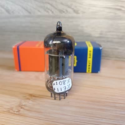 Perfect 1977 NOS NIB MULLARD Blackburn ecc83 12AX7 UK I63 EXTRA STRONG RTC label, I63 model, best preamp tube, Orange Hiwatt Marshall image 3