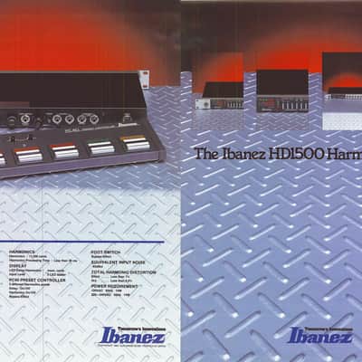 Ibanez HD1500 Harmonics Delay Rackmount with PC40 remote control pedal and manual image 7