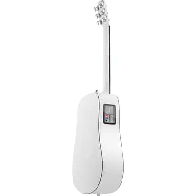 Lava Music L9200007 ME Play 36” Acoustic / Electric Guitar With Gig Bag, Frost White image 8