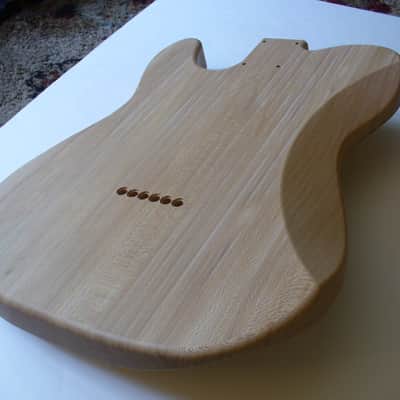 Extraordinary Quarter Sawn American Sycamore T Style Guitar Body for Telecaster® Neck Made in USA image 9