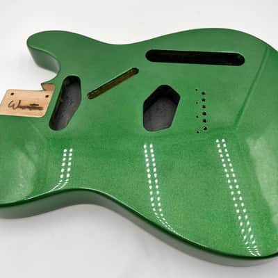 Warmtone Custom Guitars Tele Style Guitar Body “Pure Green” image 9