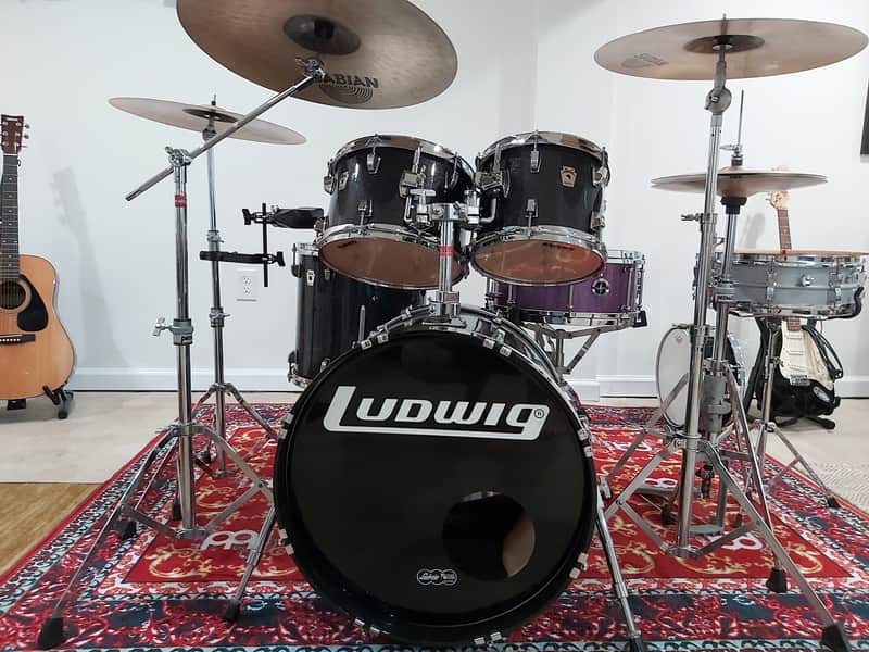 Ludwig Classic Birch 2000's Black Sparkle image 1