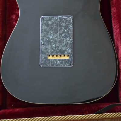 Custom Build Strat Style HSS w/Dimarzio PU's, Gloss Black w/Cream Double Binding image 7