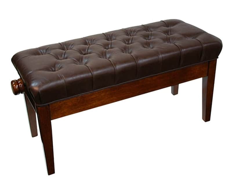 Piano Bench-duet Mono Adjustable Button Walnut image 1