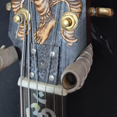 Blueberry Handmade Electric Guitar Ganesh Motif image 4