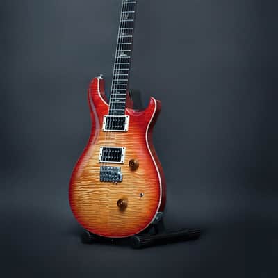 Vintage Early 1986 PRS Custom 24 Cherry Sunburst with Birds 1985 pots Collector Rare WOW top Signed image 8