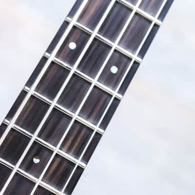 ESP LTD AP-4 Candy Apple Red Satin EMG Brushed Black Pickups Electric Bass image 7