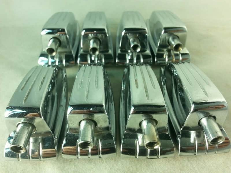 *Ludwig 8x Bass Drum/Floor Tom Lugs Vintage Chrome Long Swivel Super Classic 60s image 1