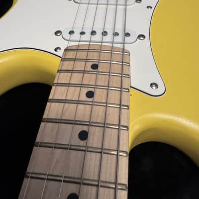 Custom/Partscaster Satin Yellow Strat Hard Case Stratocaster image 8
