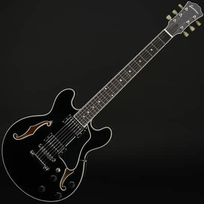 Eastman T484-BK 14" Thinline, Seymour Duncan Pickups in Black #P2401908 image 3