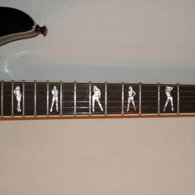 Schecter C1 XXX Black Stripper Inlays image 3
