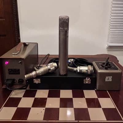 Original AKG C12 mic system sounds A+ including N12 psu / S12 pattern box / original swivel cable and mic box…Plug and Play image 2