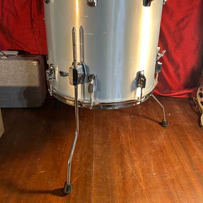 1980s Tama Imperialstar 16x16 Floor Tom – Metallic White Wrap image 3