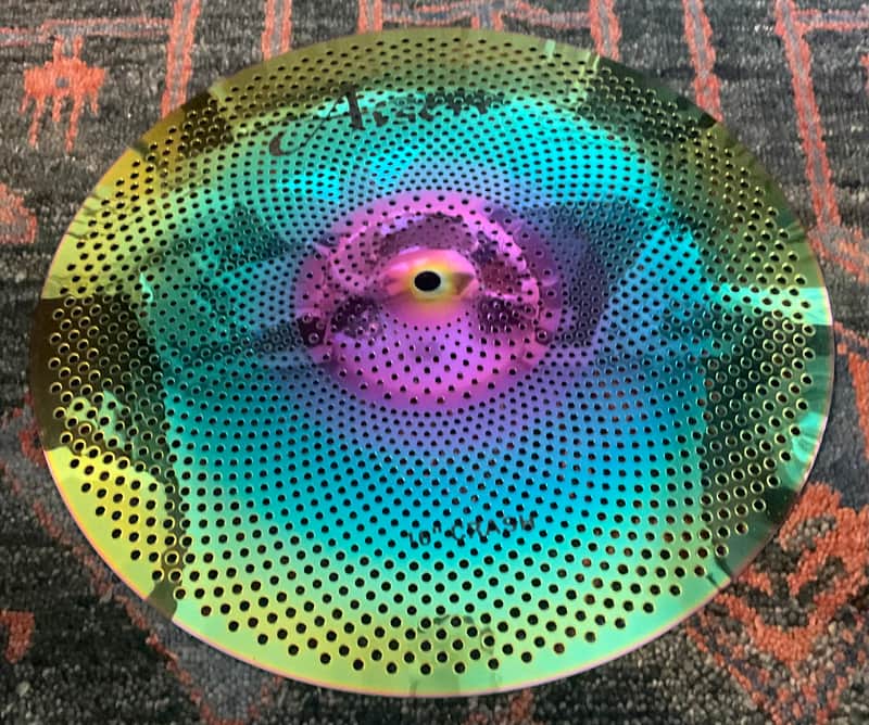 Aisen 16” Low Volume Crash Cymbal - Multi Color image 1