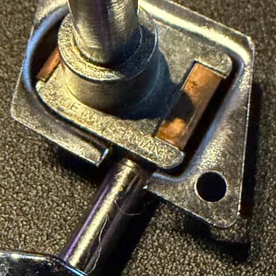 Vintage 70’s Fender F Logo LEFT HANDED Electric Guitar Tuners Tuning Pegs Strat Tele Germany 6 in line image 4