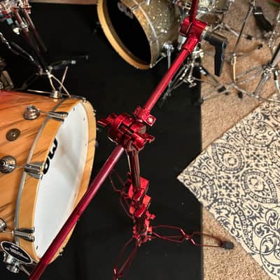 DW Alex Gonzalez (Mana) 9000 Red Cymbal Boom Stand 2010s - Red image 2