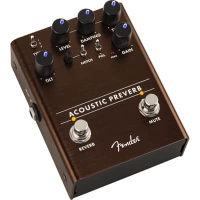 Fender Acoustic Preverb Preamp and Reverb Guitar Effects Pedal  (023-4548-000) image 4