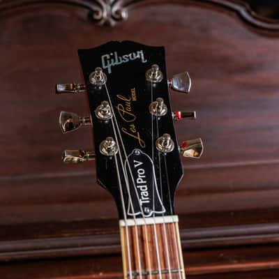 Gibson Les Paul Traditional Pro V Satin 2019 - Satin Wine Red image 7