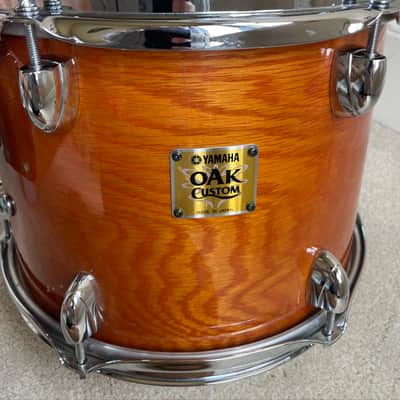 Yamaha 12” Oak Custom mounted Tom Drum MIJ 2000s - Honey Amber image 3