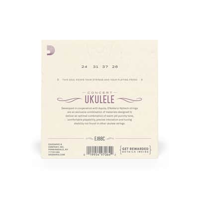 D'Addario EJ88C Nyltech Ukulele Concert Strings Set image 2