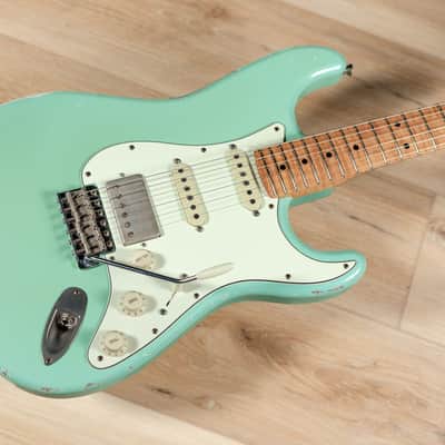 Xotic XSC-2 Swamp Ash HSS S-Style w/ Roasted Flame Maple Neck – Surf Green image 9