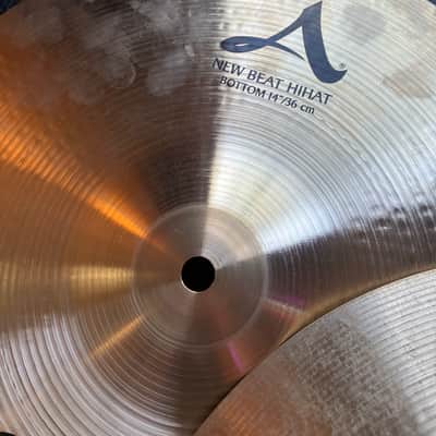 Zildjian 14" A Series New Beat Hi-Hat Cymbals (Pair) 2013 - Present - Traditional image 2