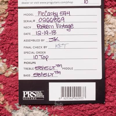 PRS McCarty 594 10-Top - Faded Gray Black #0266869 Second Hand image 24