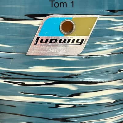 Ludwig "Bowling Ball" Blue Oyster 1970 image 4
