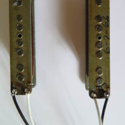 1966 Fender Jazz Bass Pickups & covers image 2