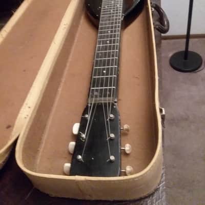 Vintage Electric 6-String Lap Steel Art Deco Guitar with original case 40's-50's image 20