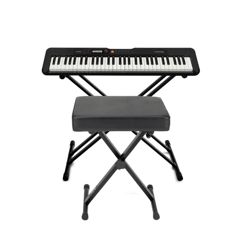 Casio Casiotone CT-S200 61-Key Portable Keyboard (Black) with Stand and Bench image 1