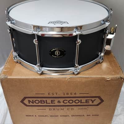 Noble & Cooley *Pre-Order* Alloy Classic 6x14" Cast Aluminum Snare Drum Black Powder Coat & Chrome Hardware | Made in the USA | Special Order | Authorized Dealer image 2