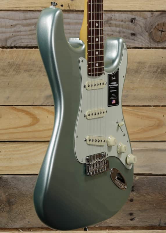 Fender American Professional II Stratocaster Electric Guitar Mystic Surf Green w/ Case & Rosewood Fretboard image 1