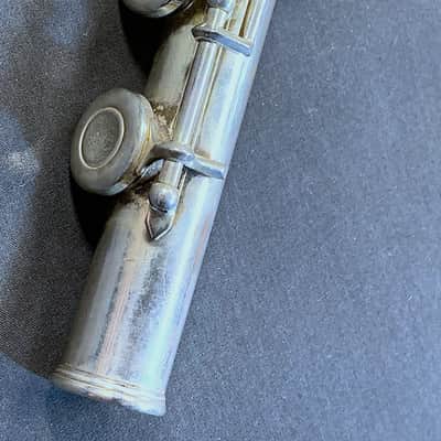 Vintage 'Project' 1970's DeFord (Emerson) Silver Plated 'Open Hole' Flute Outfit image 6