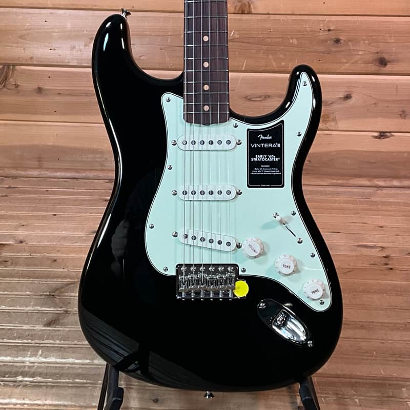 Fender Vintera III Early 60s Stratocaster Electric Guitar - Black image 1