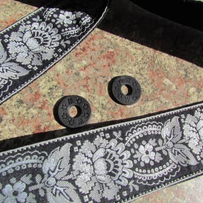 Ernie Ball P04150 2" Jacquard Guitar Strap 2010s - Silver image 4