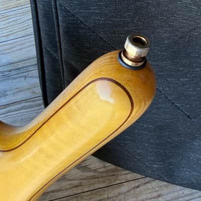 2006 Warwick Corvette FNA Jazzman 5 String with Bag - Honey Violin Oil image 9