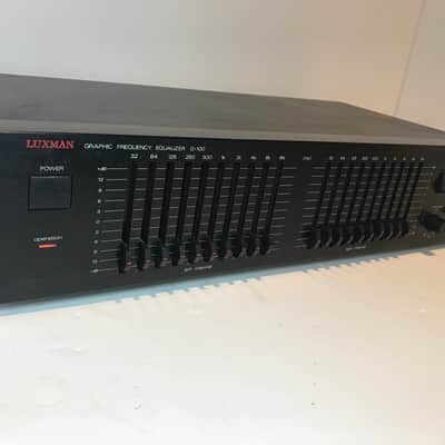 Luxman G-100 Black vintage ten band graphic equalizer with Dynamic AV control image 2