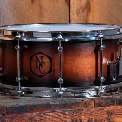 Noble & Cooley *Pre-Order* CD Maple Series 7x14" Maple Snare Drum in Honey Maple Black Burst & Chrome Hardware | Made in the USA | Special Order | Authorized Dealer image 1