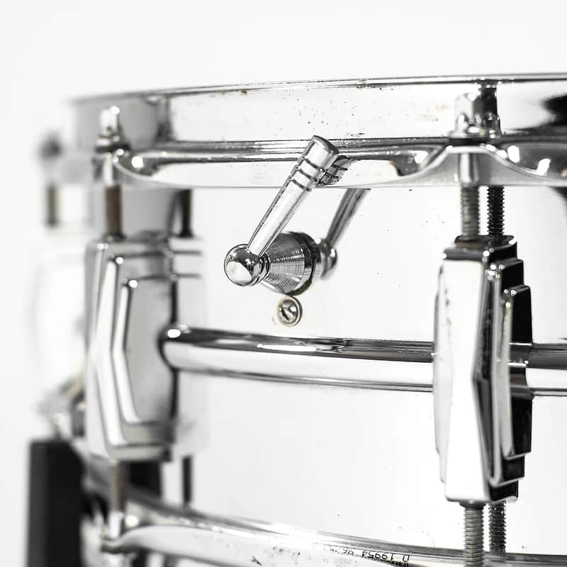 Ludwig No. 400 Supraphonic 5x14" Aluminum Snare Drum with Keystone Badge 1963 - 1969 image 5