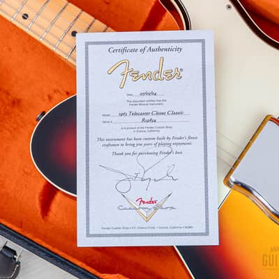2004 Fender Custom Shop John English Masterbuilt “Blind Faith” 1963 Telecaster Custom Relic w/ Case, COA image 22