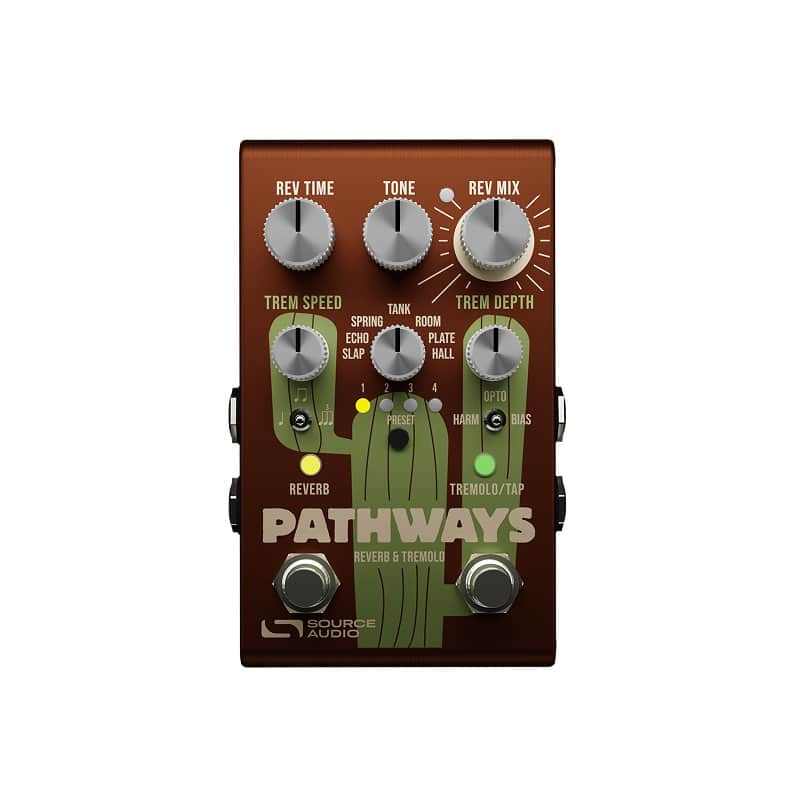 Source Audio SA281 Pathways Reverb and Tremolo guitar pedal image 1