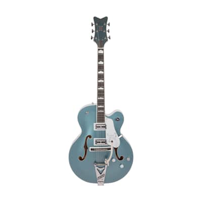 2022 Gretsch G6136T-140 PRO 140th Falcon Hollowbody Gtrw/Bigsby, 2-Tone Stone/Pure Platinum, JT2212XXXX image 1