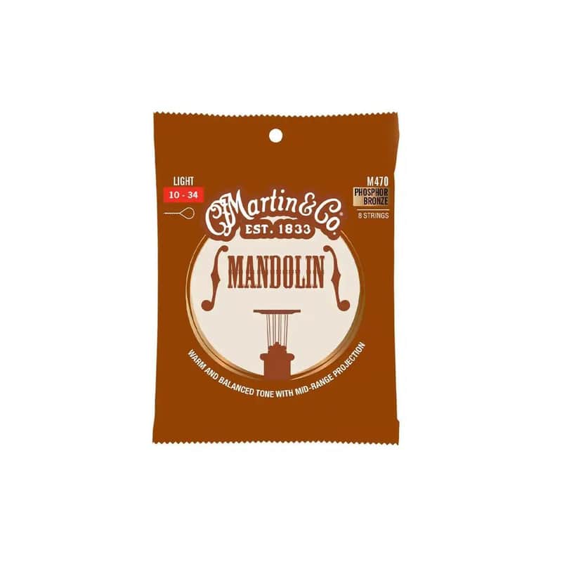 Martin M470 Phosphor Bronze Mandolin Strings - Light .010-.034 image 1