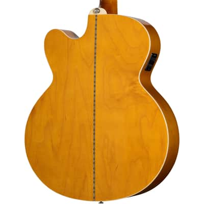 Epiphone J-200 Studio EC Acoustic Electric Guitar - Natural image 9