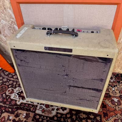 Vintage 1991 Fender Bassman 5F6-A 4x10 Tweed RI Valve Amplifier *Ex Eric Clapton* image 3