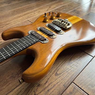 Vintage 1979 Greco GO II Brazen Picker Electric Guitar Walnut Brown MIJ Fujigen Japan image 8